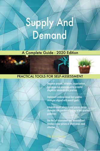 Cover image for Supply And Demand A Complete Guide - 2020 Edition