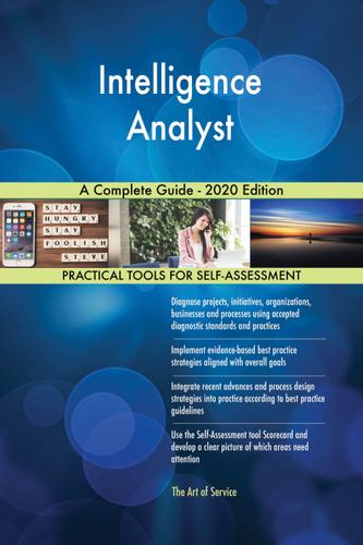 Cover image for Intelligence Analyst A Complete Guide - 2020 Edition