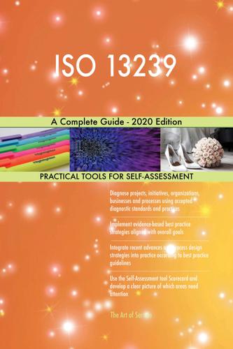 Cover image for ISO 13239 A Complete Guide - 2020 Edition