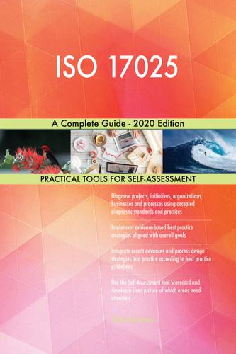 Cover image for ISO 17025 A Complete Guide - 2020 Edition