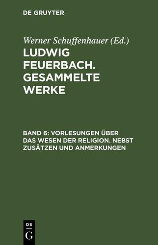 Cover image for Vorlesungen uber das Wesen der Religion