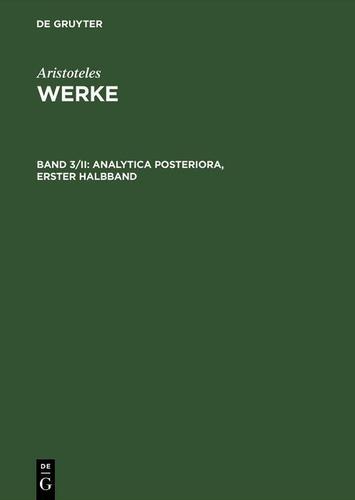 Cover image for Analytica posteriora