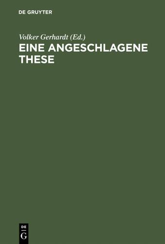Cover image for Eine angeschlagene These