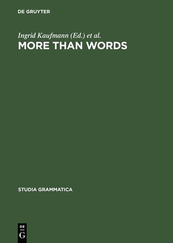 Cover image for More than Words
