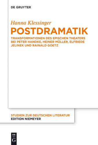 Cover image for Postdramatik