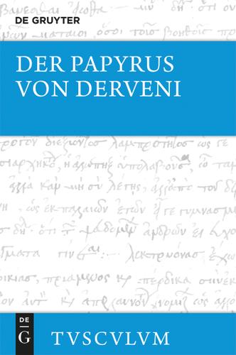 Cover image for Der Papyrus von Derveni
