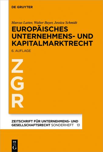 Cover image for Europaisches Unternehmens- und Kapitalmarktrecht