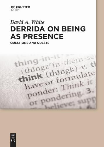 Cover image for Derrida on Being as Presence