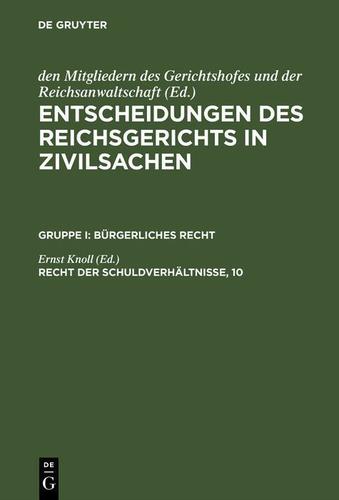 Cover image for Recht der Schuldverhaltnisse, 10