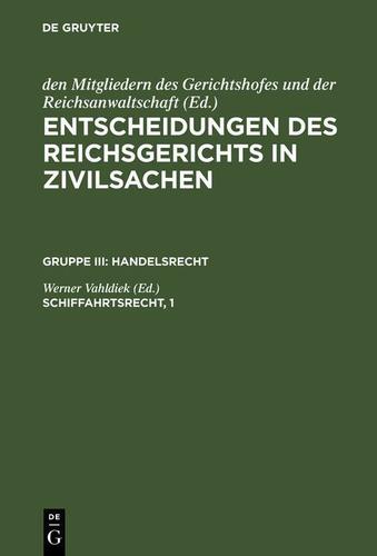 Cover image for Schiffahrtsrecht, 1