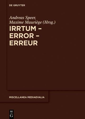Cover image for Irrtum  Error  Erreur