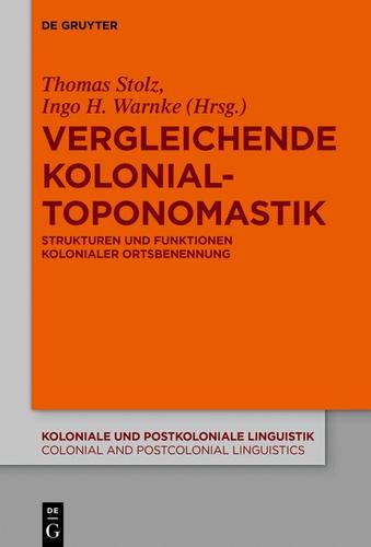 Cover image for Vergleichende Kolonialtoponomastik