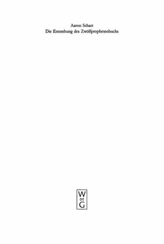 Cover image for Die Entstehung des Zwolfprophetenbuchs