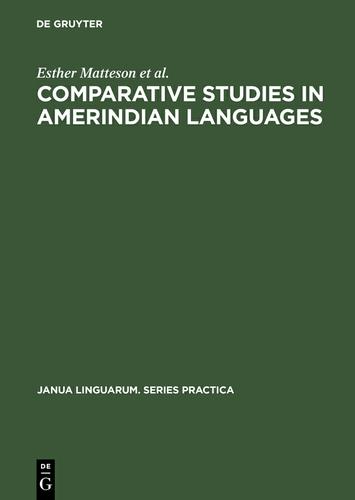 Cover image for Comparative Studies in Amerindian Languages