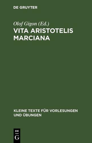 Cover image for Vita Aristotelis Marciana