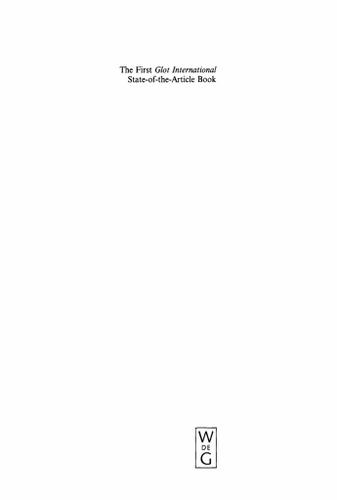 Cover image for The First Glot International State-of-the-Article Book