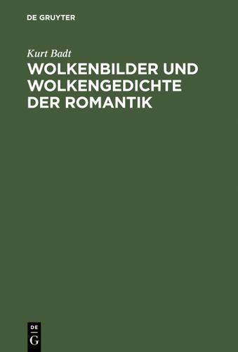 Cover image for Wolkenbilder und Wolkengedichte der Romantik