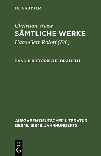 Cover image for Historische Dramen I