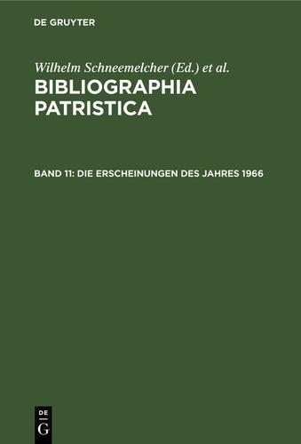 Cover image for Die Erscheinungen des Jahres 1966