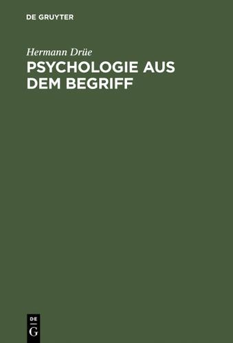 Cover image for Psychologie aus dem Begriff