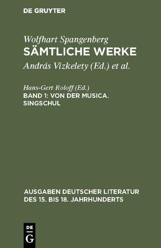 Cover image for Von der Musica. Singschul