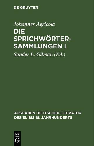 Cover image for Die Sprichwortersammlungen I/II