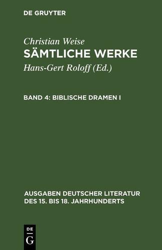 Cover image for Biblische Dramen I