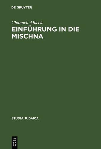Cover image for Einfuhrung in die Mischna