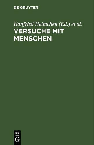 Cover image for Versuche mit Menschen
