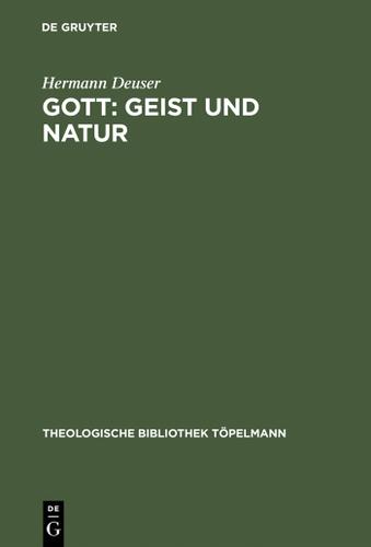 Cover image for Gott: Geist und Natur
