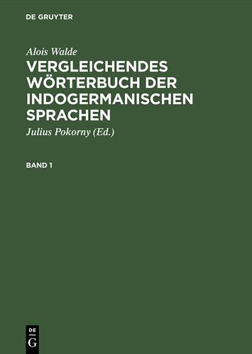 Cover image for Vergleichendes Worterbuch der indogermanischen Sprachen