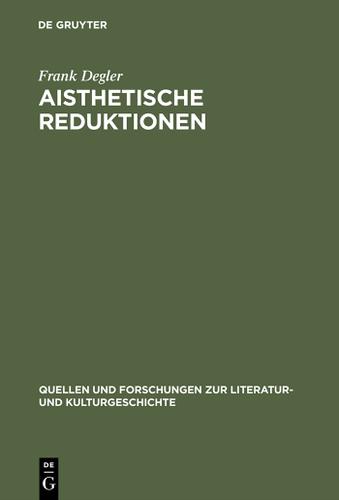 Cover image for Aisthetische Reduktionen