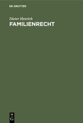 Cover image for Familienrecht