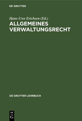 Cover image for Allgemeines Verwaltungsrecht