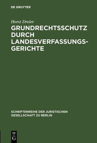 Cover image for Grundrechtsschutz durch Landesverfassungsgerichte