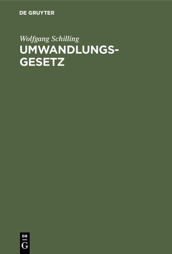 Cover image for Umwandlungsgesetz
