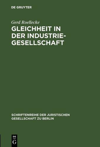 Cover image for Gleichheit in der Industriegesellschaft