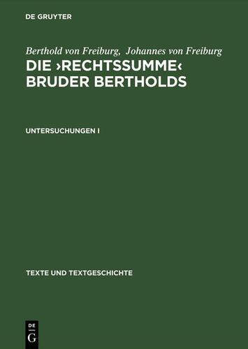 Cover image for Untersuchungen I