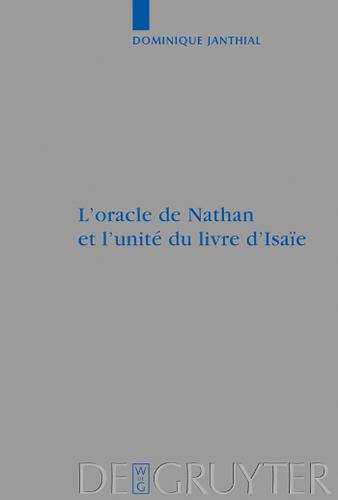 Cover image for L'oracle de Nathan et l'unite du livre d'Isaie