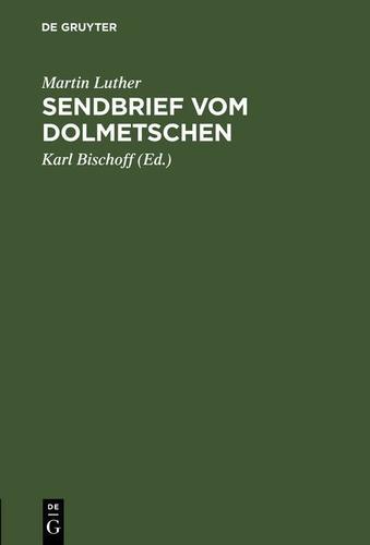 Cover image for Sendbrief vom Dolmetschen
