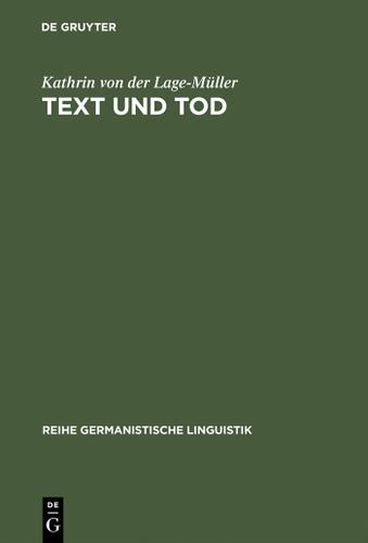 Cover image for Text und Tod