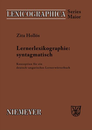 Cover image for Lernerlexikographie: syntagmatisch