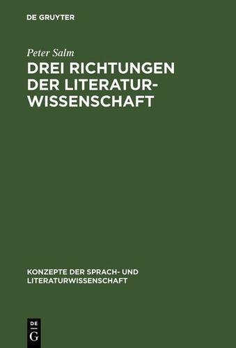 Cover image for Drei Richtungen der Literaturwissenschaft