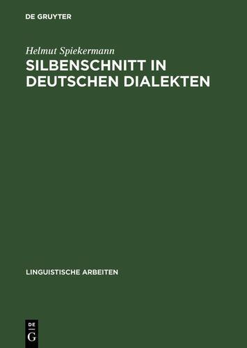 Cover image for Silbenschnitt in deutschen Dialekten
