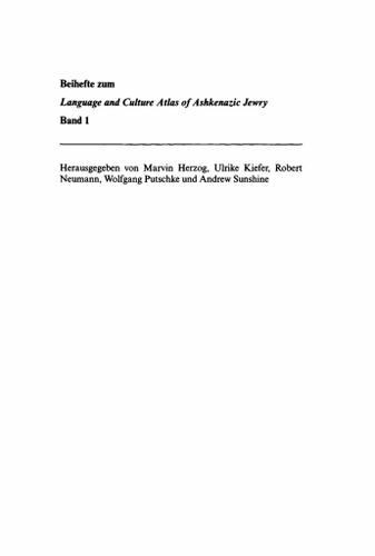 Cover image for Gesprochenes Jiddisch