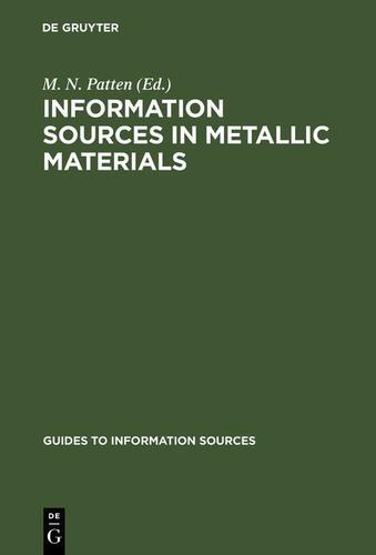 Cover image for Information Sources in Metallic Materials
