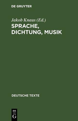 Cover image for Sprache, Dichtung, Musik