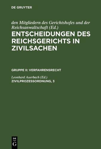 Cover image for Zivilprozessordnung, 3