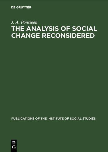Cover image for The analysis of social change reconsidered