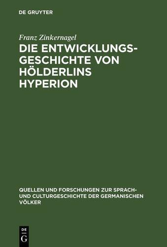 Cover image for Die Entwicklungsgeschichte von Holderlins Hyperion